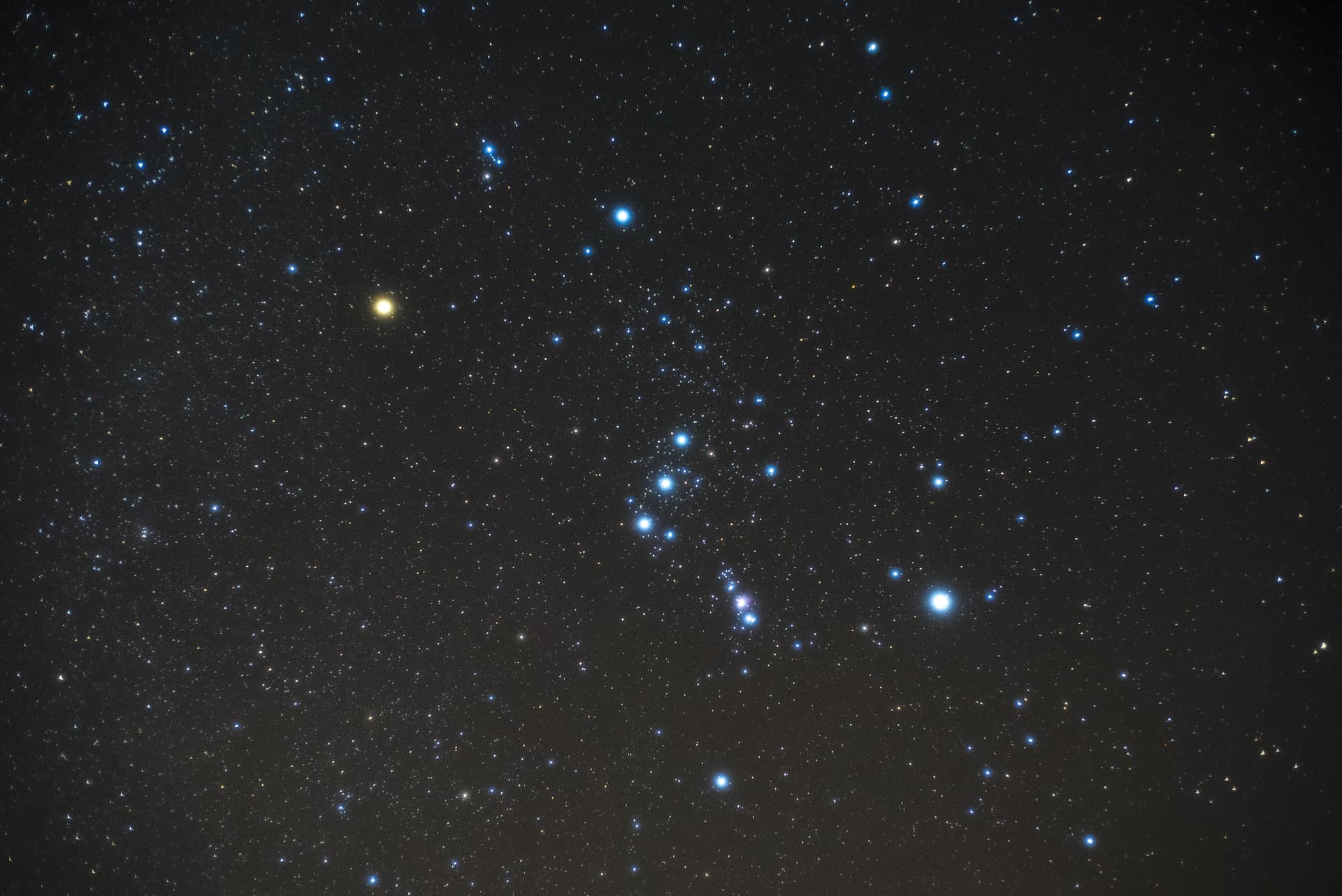 Orion constellation background
